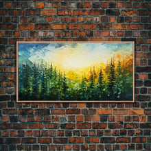 Carregar imagem no visualizador da galeria, Forest Wall Art, Abstract Wall Art, Forest Painting, Wall Art, Canvas Print, Wall Hanging, Landscape Art, Home Office Art, Southern Decor