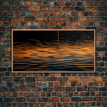 Carregar imagem no visualizador da galeria, Abstract Wall Art, Ripples Art, Abstract Water Wall Decor, Vibrant Art, Panoramic Wall Decor, Canvas Print, Wall Art, Framed Canvas Art