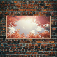Carregar imagem no visualizador da galeria, Forest Art, Trees Wall Art, Autumn Art Print, Panoramic Art, Wall Art, Canvas Art, Landscape Art, Farmhouse Art, Dining Room Decor, RV Decor