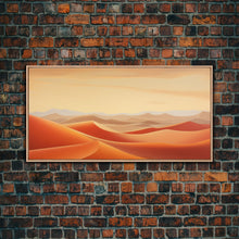 Load image into Gallery viewer, Desert Art, Sand Dune Wall Art, Desert Art Print, Panoramic Art, Wall Art, Canvas Art, Landscape Art, Landscape Print, Travel Art Print
