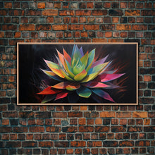 Carregar imagem no visualizador da galeria, Rainbow Agave, Southwest Art, Framed Canvas Print, Canvas Wall Art, Wall Art Prints, Southwestern Decor, Framed Art, Original Art