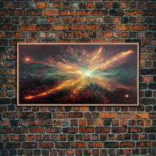Carregar imagem no visualizador da galeria, Explosion of Stars, Scifi Art, Galaxy Universe Print, Ready To Hang Canvas Print, Framed Canvas Wall Art, Living Room Wall Decor