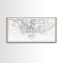 Carregar imagem no visualizador da galeria, Akron Street Map, Ohio Map, Map Print, Modern Art, Wall Art, Canvas Print, Wall Hanging, Office Wall Décor, Couples Gift, City Map Canvas