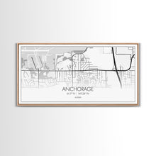 Load image into Gallery viewer, Anchorage Street Map, Alaska Map, Map Print, Modern Art, Wall Art, Canvas Print, Bedroom Décor, City Map Wall Art, Minimalist Décor, Prints