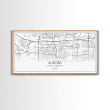Carregar imagem no visualizador da galeria, Aurora Street Map, Illinois Map, Map Print, Modern Art, Wall Art, Canvas Print, Room Décor For Teens, Cool Wall Art, Fun Gift, Classroom Art