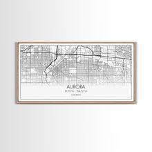 Load image into Gallery viewer, Aurora Street Map, Colorado Map, Map Print, Modern Art, Wall Art, Canvas Print, College Apartment, Colorado Wall Art, Mom Birthday Gift
