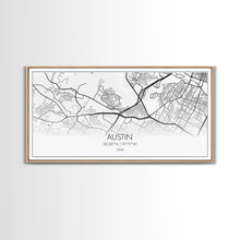 Carregar imagem no visualizador da galeria, Austin Street Map, Texas Map, Map Print, Modern Art, Wall Art, Canvas Print, Teen Girl Room Décor, Gift For Coworker, Bookshelf Décor