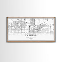 Carregar imagem no visualizador da galeria, Bakersfield Street Map, California Map, Map Print, Modern Art, Wall Art, Canvas Print, Cabin Décor, Gift For Home, Unique Wall Art, Room Art