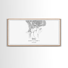 Carregar imagem no visualizador da galeria, Bali Street Map, Indonesia Map, Map Print, Modern Art, Wall Art, Canvas Print, Asian Wall Art, Over Bed Wall Art, Gift For Friend, Prints