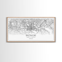 Carregar imagem no visualizador da galeria, Baltimore Street Map, Maryland Map, Map Print, Modern Art, Wall Art, Canvas Print, Home Office Wall Art, Non Binary Gifts, Camper Décor
