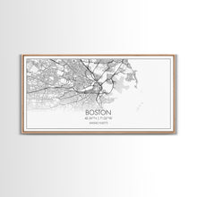 Load image into Gallery viewer, Boston Street Map, Massachusetts Map, Map Print, Modern Art, Wall Art, Canvas Art, Newlywed Gift, Gift For Parents, Farmhouse Wall Décor