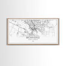Carregar imagem no visualizador da galeria, Brownsville Street Map, Texas Map, Map Print, Modern Art, Wall Art, Canvas Art, Realtor Closing Gift, Wall Décor Over The Bed, Couples Gift