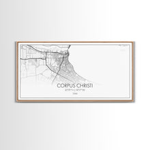 Load image into Gallery viewer, Corpus Christi Street Map, Texas Map, Map Print, Minimalist Art, Wall Art, Canvas Art, Homeschool Gifts, College Dorm Décor, Tiny Home Décor