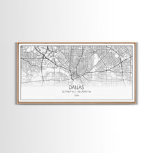 Load image into Gallery viewer, Dallas Street Map, Texas Map, Map Print, Minimalist Art, Wall Art, Canvas Art, Patriotic Décor, Boys Room Décor, Tiny House Gift, Home Décor