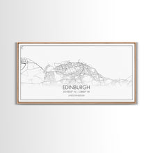 Load image into Gallery viewer, Edinburgh Street Map, Scotland Map, Map Art, Minimalist Art, Wall Art, Canvas Art, Travel Wall Art, Husband Gift, Office Décor For Men
