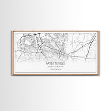 Load image into Gallery viewer, Fayetteville Street Map, North Carolina Map, Map Art, Minimalist Art, Wall Art, Canvas Art, Gift For Parents, Girls Room Décor, Cabin Décor