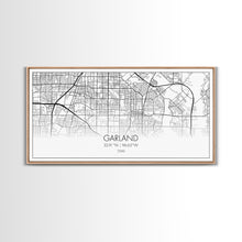 Load image into Gallery viewer, Garland City Map, Texas Map, Map Art, Minimalist Art, Wall Art, Canvas Art, Western Décor, Rustic Farmhouse Décor, Best Friend Gift, Office