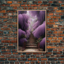 Load image into Gallery viewer, Beautiful Wisteria Garden Walkway Path Wall Art, Fine Art Print, Wall Poster, Wall Print