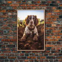 Load image into Gallery viewer, English Springer Spaniel Dog Wall Print, Farmhouse Wall Art, Wall Art, Framed Wall Art, Framed Canvas, Wall Print, Framed Wall Canvas
