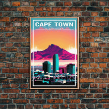 Carregar imagem no visualizador da galeria, Cape Town, South Africa Wall Art, Africa Travel Poster, Travel Wall Print, Travel Poster, Travel Wall Art, Canvas Wall Print