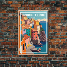Cargar imagen en el visor de la galería, Cinque Terre, Italy Travel Poster, Europe Wall Art, Coastline, Travel Wall Print, Travel Poster, Travel Wall Art, Canvas Wall Print