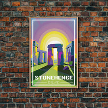 Load image into Gallery viewer, England Wall Art, Stonehenge Poster, Europe Wall Print, England Poster, Travel Wall Print, Travel Poster, Travel Wall Art, Canvas Wall Print