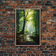 Carregar imagem no visualizador da galeria, Forest Wall Art, Nature Inspired Art, Trees Art, Canvas Print, Wall Art, Vertical Print, Engagement Gift, Camper Wall Decor, Bedroom Prints