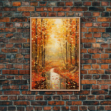 Carregar imagem no visualizador da galeria, Forest Wall Art, Trees Wall Art, Fall Wall Print, Canvas Print, Wall Art, Vertical Art, Housewarming Gift, Ranch Decor, Country Wall Art