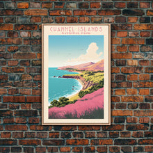 Carregar imagem no visualizador da galeria, Channel Island National Park Travel Poster Print, Canvas Print Wall Art, California Travel Art, Midcentury Modern Travel Decor