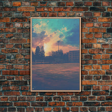 Carregar imagem no visualizador da galeria, Football Field, Kids Wall Art, Canvas Print, Wall Hanging, Portrait Art, Soccer Coach Gift, Soccer Wall Art, Family Home Art, Dorm Room Art