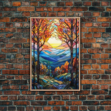 Carregar imagem no visualizador da galeria, Forest Wall Art, Vibrant Art, Abstract Nature Print, Canvas Print, Wall Hanging, Portrait Art, Home Decor Prints, Family Home Decor