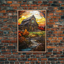 Carregar imagem no visualizador da galeria, Farm House Art, Abstract Art, Fall Art, Canvas Print, Wall Hanging, Portrait Art, Family Gift, Home Decor Prints, Ranch House Decor