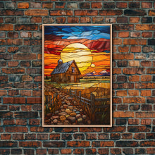 Carregar imagem no visualizador da galeria, Autumn Art, Farm House Wall Art, Abstract Art, Canvas Print, Wall Hanging, Portrait Art, Anniversary Gift, Southern Decor, Office Prints