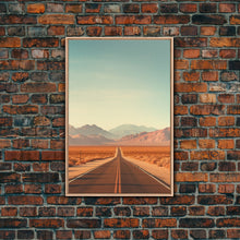 Load image into Gallery viewer, Desert Landscape, Desert Wall Art, Mountains Wall Art, Canvas Print, Wall Hanging, Portrait Art, Home Decor Prints, Office Wall Decor