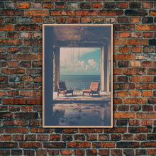 Carregar imagem no visualizador da galeria, Abandoned House, Scary Wall Art, Haunted House Art, Canvas Print, Wall Hanging, Portrait Art, Entryway Prints, Bookshelf Decor, Office Print