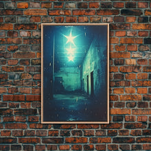 Carregar imagem no visualizador da galeria, Abandoned Building, Spooky Art Print, Horror Home Decor, Canvas Print, Wall Hanging, Portrait Art, Anniversary Gift, Tiny House Decor