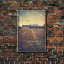 Cargar imagen en el visor de la galería, Football Field, Football Wall Art, Sports Wall Art, Canvas Print, Wall Hanging, Portrait Art, Man Cave Art, Teacher Gift, Apartment Wall Art