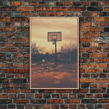 Carregar imagem no visualizador da galeria, Basketball Wall Art, Sports Wall Art, Canvas Print, Wall Hanging, Portrait Art, Family Home Decor, Housewarming Gift, College Dorm Decor