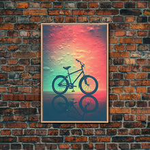 Load image into Gallery viewer, Retro 1980s Bike Canvas Print, Bicycle Art, Framed Wall Art, Fine Art Photography Print, Retro Inspired Wall Decor, Man Cave Art, Office Art