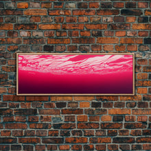 Load image into Gallery viewer, Beneath a pink ocean, cool abstract art fuchsia, Framed Canvas Print, Ready To Hang Wall Art, Framed Wall Art