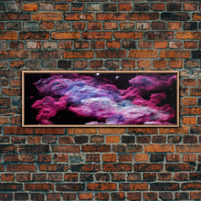 Load image into Gallery viewer, Beautiful Universe Space Art, Galaxy Print, Bubblegum Pink Art, Framed Canvas Print, Framed Wall Art