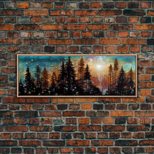 Carregar imagem no visualizador da galeria, Abstract Painting Of A Forest Fire, Canvas Print, Framed Canvas Art, Living Room Decor, Above Sofa Painting, Centerpiece Art