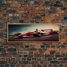 Carregar imagem no visualizador da galeria, Formula 1 wall art print Motivation office wall decor Formula one car poster Modern living room home decor F1 Large framed canvas gifts