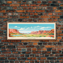 Carregar imagem no visualizador da galeria, Canyonlands National Park, Panoramic Utah Travel Art, National Park Print, Minimalist Travel Art, Midcentury Modern Style Landscape