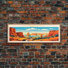 Carregar imagem no visualizador da galeria, Canyonlands National Park, Panoramic Utah Travel Art, National Park Print, Minimalist Travel Art, Midcentury Modern Style Landscape
