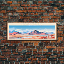 Load image into Gallery viewer, Death Valley National Park, Panoramic California Travel Art, National Park Print, Minimalist Travel Art, Midcentury Modern Style Landscape