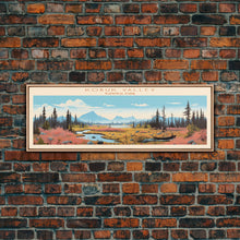 Load image into Gallery viewer, Kobuk Valley National Park, Panoramic Alaska Travel Art, National Park Print, Minimalist Travel Art, Midcentury Modern Style Landscape