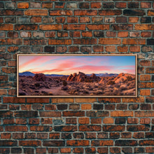 Load image into Gallery viewer, Panoramic of Joshua Tree National Park, Extra Large Wall Art, Panoramic Wall Art, Panoramic Print, Landscape Photography Landscape