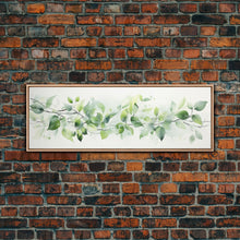 Load image into Gallery viewer, Botanical Art Print - Framed Canvas Print - Eucalyptus Art - Garden Print - Large Gallery Wrap Ready To Hang Wall Art, Optional Frame