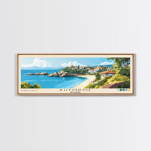 Carregar imagem no visualizador da galeria, Ahtopol, Bulgaria Panoramic Beach Print, Vacation Gift, Bulgaria Wall Art, Beach Painting, Beach Decor, Beach Painting
